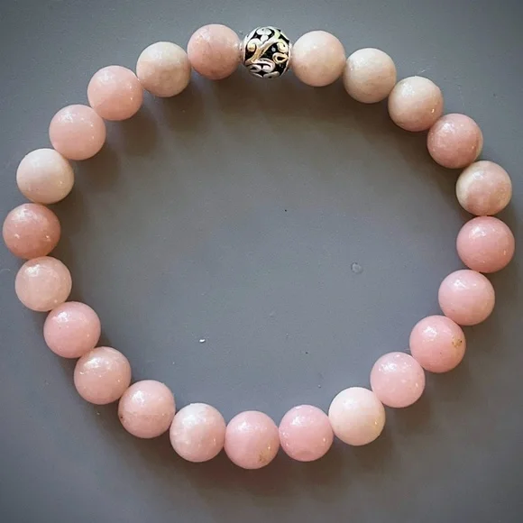 Pink Opal Handcrafted Bead Bracelet - Picture 5 of 5
